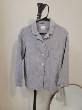 TOAST Chambray Cotton and Linen Button Up Blouse NEW NWoT Sz Medium